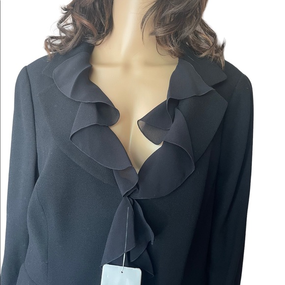 New! Escada Couture ruffle black blazer/jacket size 46 aprox. XL - Picture 9 of 15